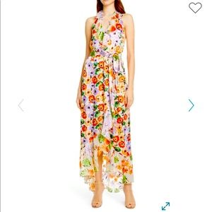 NWT Alice + Olivia Evelia White Floral Dress 10